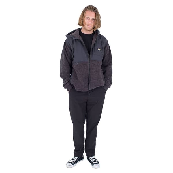 Hurley Full Vetoketjullinen Villapaita Huron Burrito Harmaa L Mies