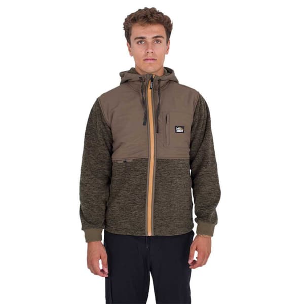 Hurley Sweatshirt Med Fuld Lynlås Huron Burrito Brun M Mand