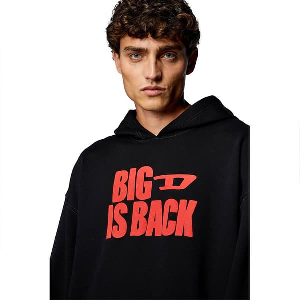 Diesel Sweatshirt Boxt N2 Sort XL Mand