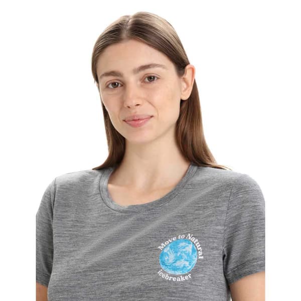 Icebreaker Kortärmad T-shirt Tech Lite Ii Earth Grå S Kvinna