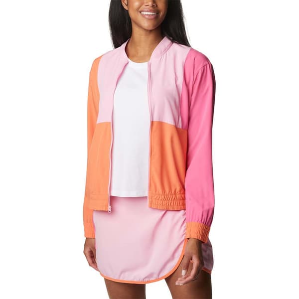 Columbia Sweatshirt Med Fuld Lynlås Hike™ Orange,Rosa L Kvinde