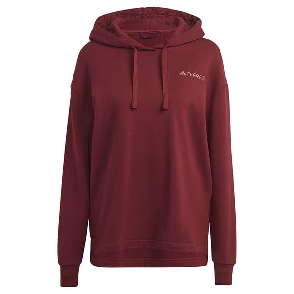 Adidas Hættetrøje Organiser Logo Rød M Kvinde