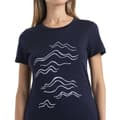 Pikkukuva 3 / 5: Icebreaker Lyhythihainen T-paita 150 Tech Lite Ii Mountain Stro Merino Sininen XS Nainen