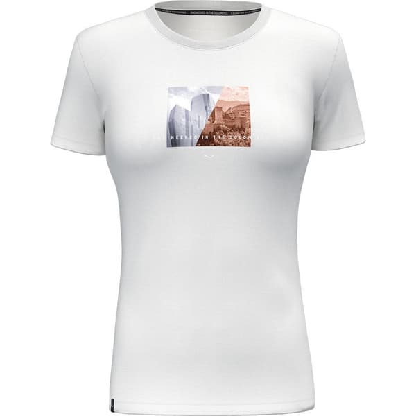 Salewa Kortärmad T-shirt Pure Design Dry Vit S Kvinna