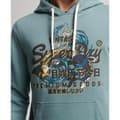 Miniatyrbild 5 av 6: Superdry Luvtröja Japanese Vintage Logo Graphic Blå S Man