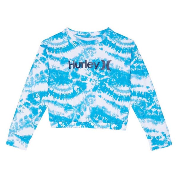 Hurley Flicka Tröja Tie Dye Blå L Flicka