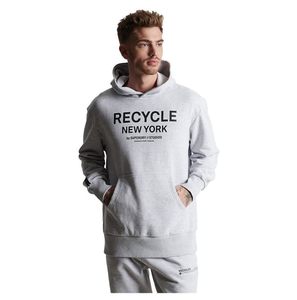 Superdry Luvtröja Studios Rcycl City Grå S-M Man