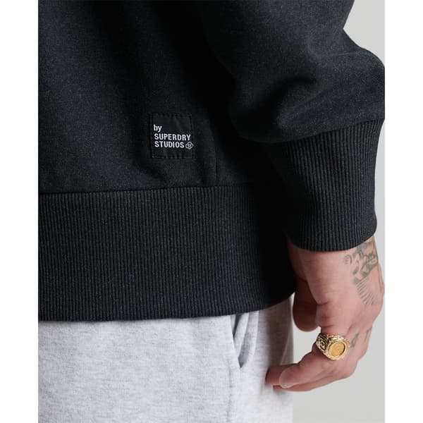 Superdry Luvtröja Studios Rcycl Micro Mid Svart XS-S Man