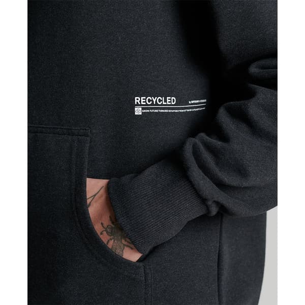 Superdry Luvtröja Studios Rcycl Micro Mid Svart XS-S Man