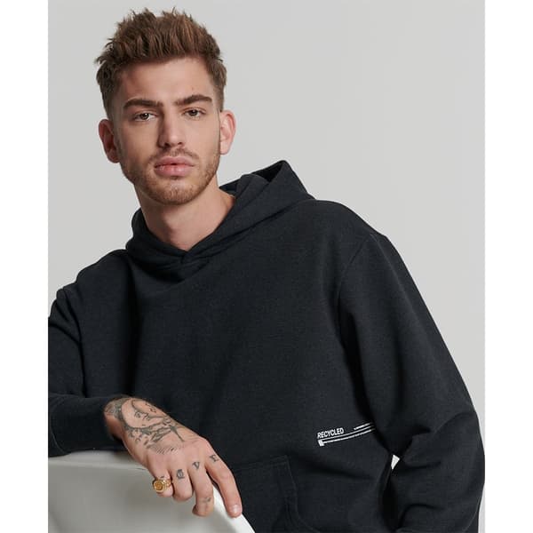 Superdry Luvtröja Studios Rcycl Micro Mid Svart XS-S Man