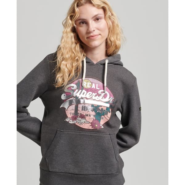 Superdry Huppari Vintage Vl Narrative Musta M Nainen