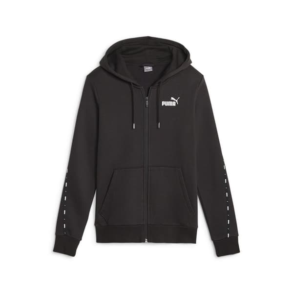 Puma Sweatshirt Med Full Dragkedja Ess Tape Fl Svart S Kvinna
