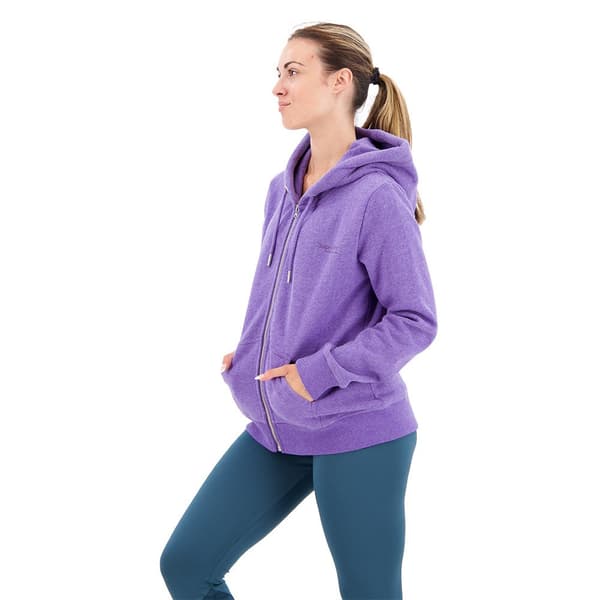 Superdry Sweatshirt Med Full Dragkedja Essential Logo Lila XS Kvinna
