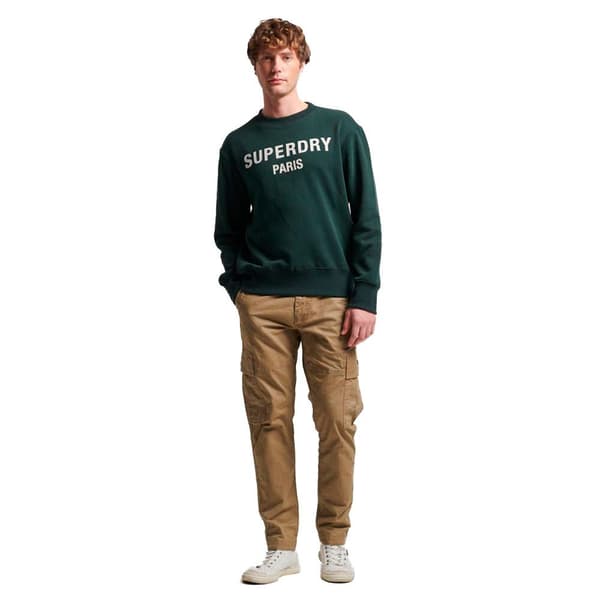 Superdry Tröja Luxury Sport Loose Fit Grönt XL Man