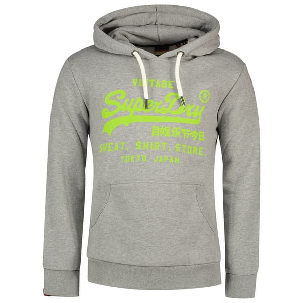 Superdry Luvtröja Neon Vintage Logo Grå S Man