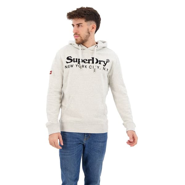 Superdry Luvtröja Venue Classic Logo Grå 2XL Man