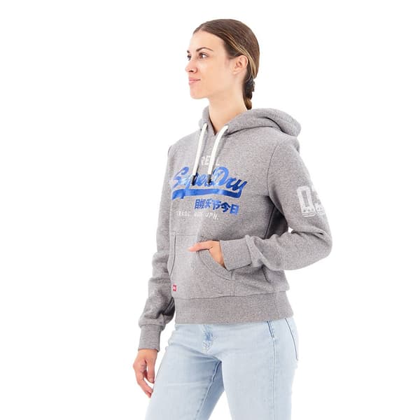 Superdry Huppari Vintage Logo Athletic Harmaa L Nainen