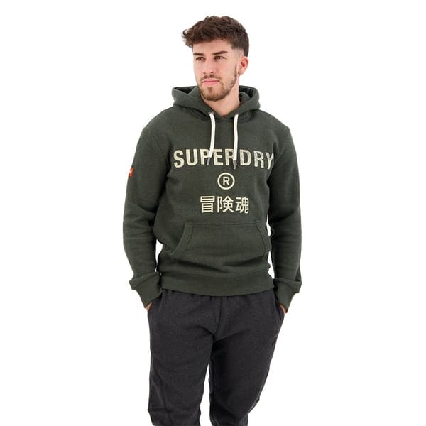 Superdry Luvtröja Workwear Logo Vintage Grönt S Man