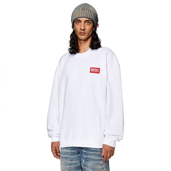 Diesel Sweatshirt Nlabel L1 Hvid L Mand