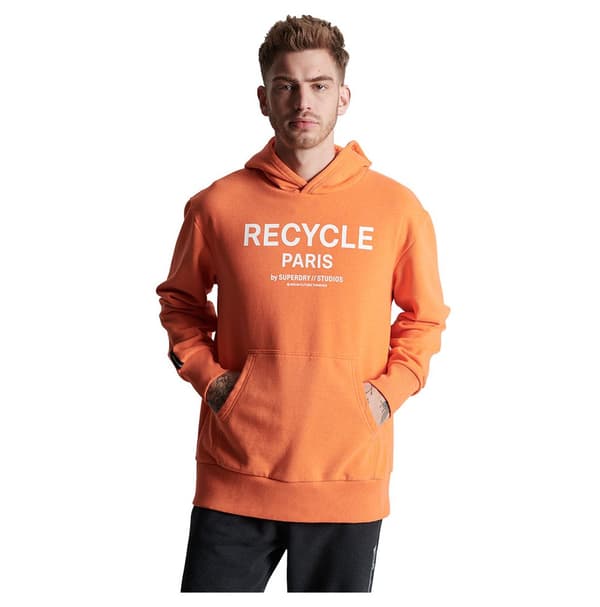 Superdry Luvtröja Studios Rcycl City Orange M-L Man