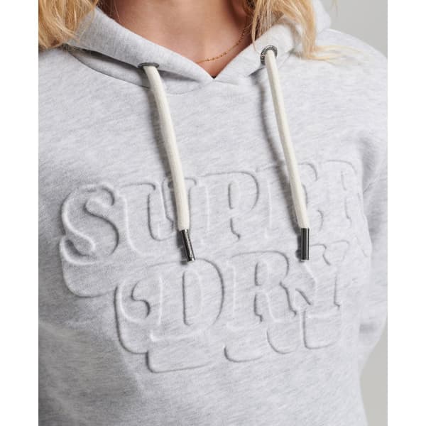 Superdry Hættetrøje Vintage Cooper Emboss Grå M Kvinde