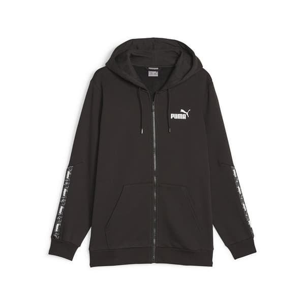 Puma Sweatshirt Med Full Dragkedja Ess Tape Camo Svart L Man