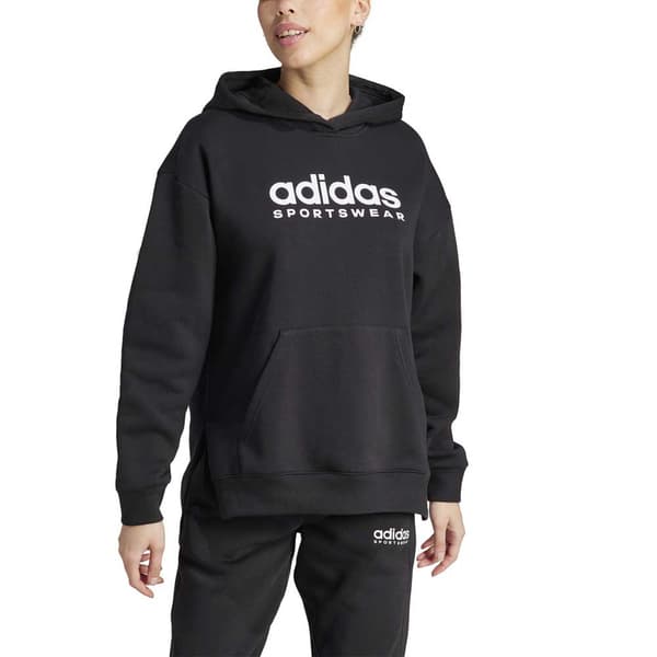 Adidas Luvtröja All Szn Fleece Graphic Svart XS Kvinna