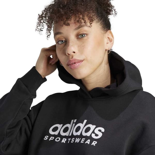 Adidas Luvtröja All Szn Fleece Graphic Svart XS Kvinna