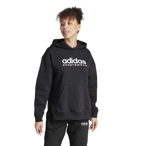 Adidas Luvtröja All Szn Fleece Graphic Svart XS Kvinna