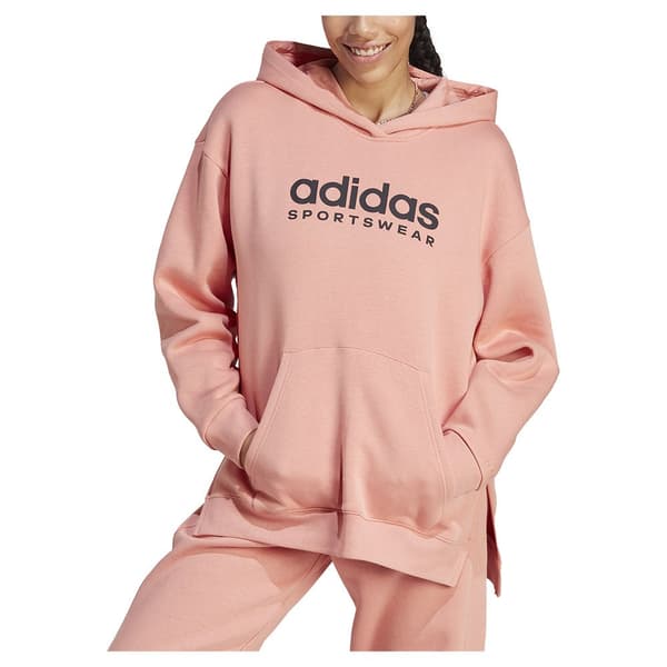 Adidas Luvtröja All Szn Fleece Graphic Rosa S Kvinna