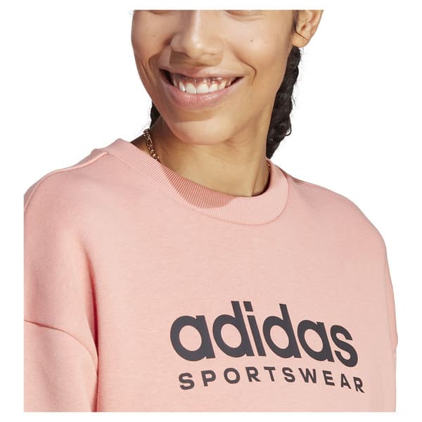 Adidas Sweatshirt All Szn Fleece Graphic Orange M Kvinde