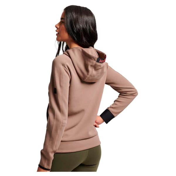 Superdry Hættetrøje Code Tech Relaxed Brun 2XS Kvinde
