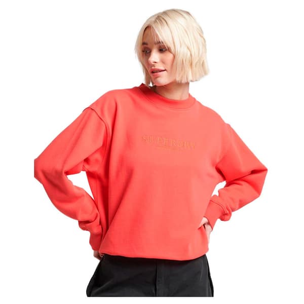Superdry Tröja Embroidered Loose Rosa XS Kvinna