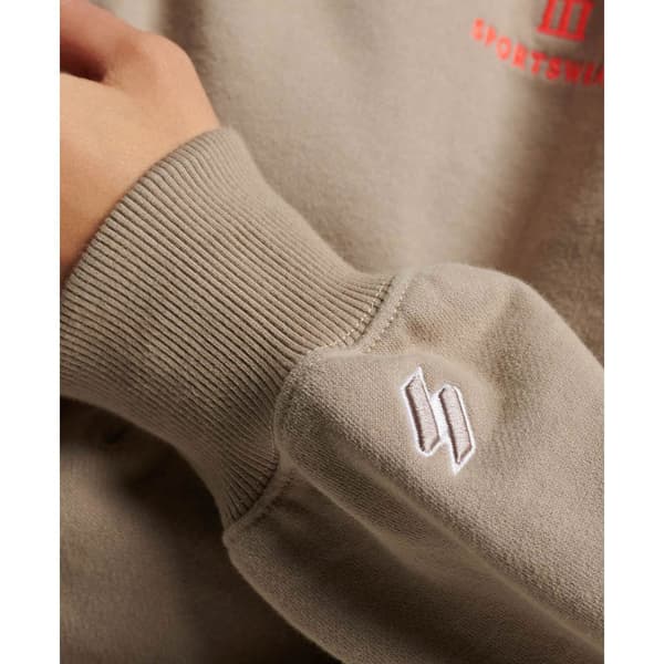 Superdry Tröja Embroidered Loose Beige XS Kvinna