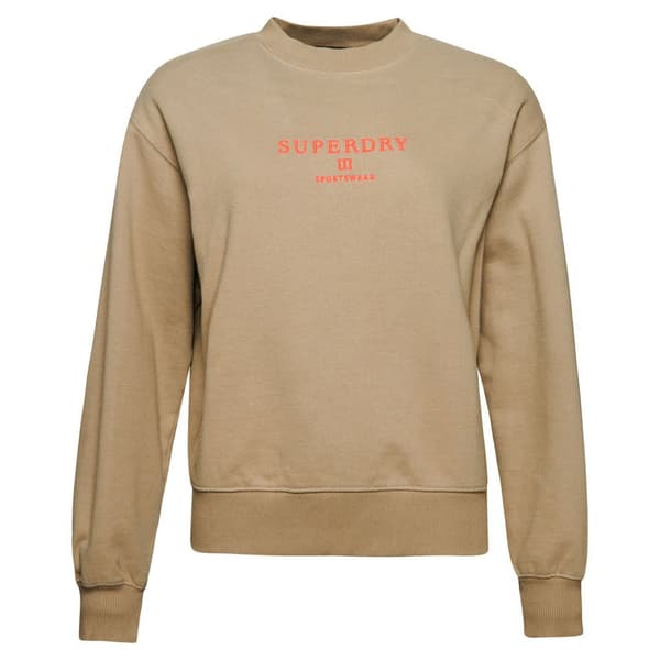 Superdry Tröja Embroidered Loose Beige XS Kvinna