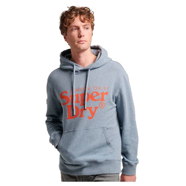 Superdry Huppari Venue Classic Logo Sininen M Mies