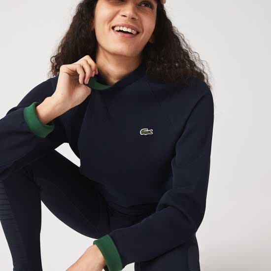 Lacoste Sweatshirt Sf7073 Blå 36 Kvinde