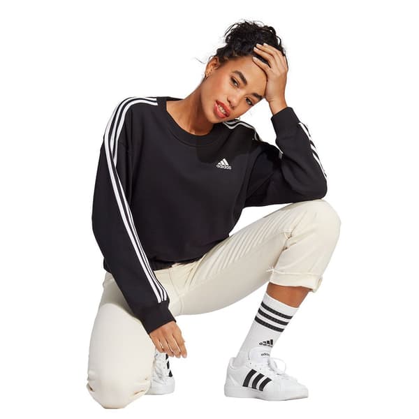 Adidas Huppari 3s Cr Musta XL Nainen