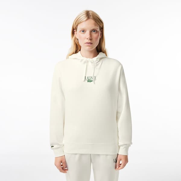Lacoste Sweatshirt Sf0884 Hvid 38 Kvinde