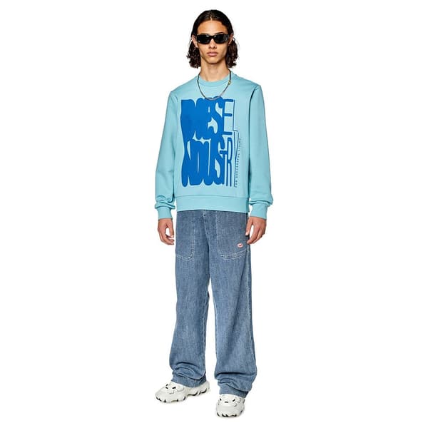 Diesel Sweatshirt Ginn K37 Blå XL Mand