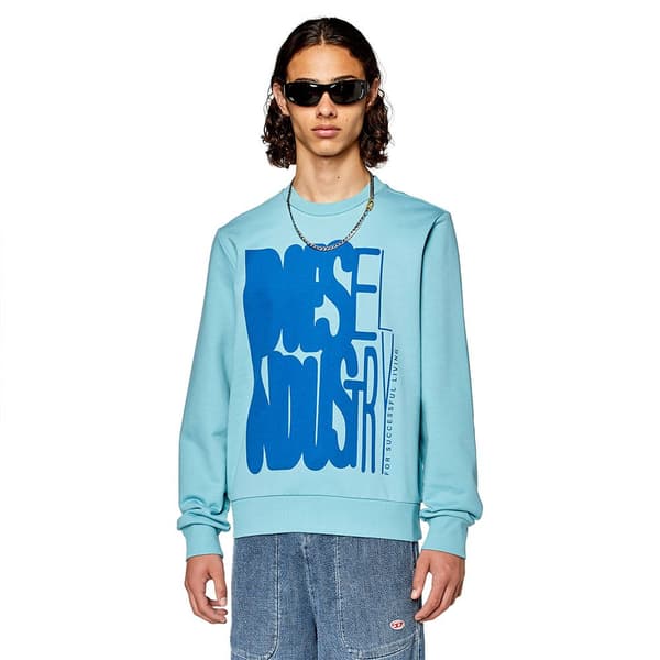 Diesel Sweatshirt Ginn K37 Blå XL Mand