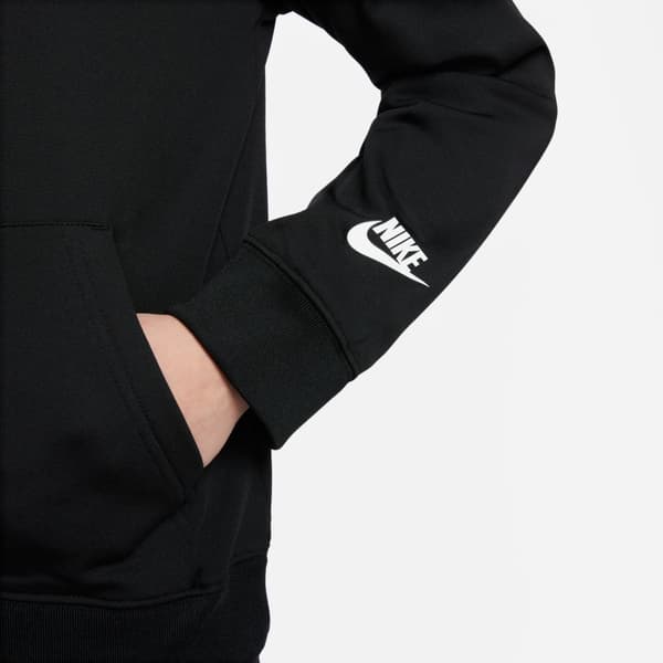 Nike Sweatshirt Med Full Dragkedja Sportswear Repeat Pk Svart 10-12 Years Pojke