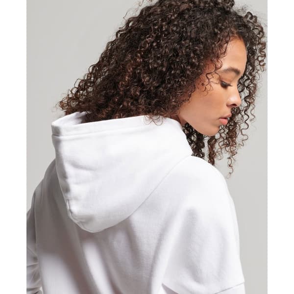Superdry Luvtröja Code Core Sport Crop Box Vit 2XS Kvinna