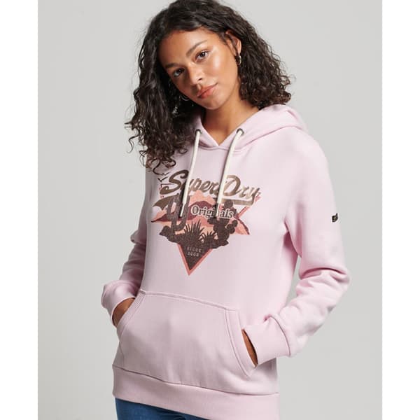 Superdry Luvtröja Vintage Vl Narrative Rosa 2XS Kvinna
