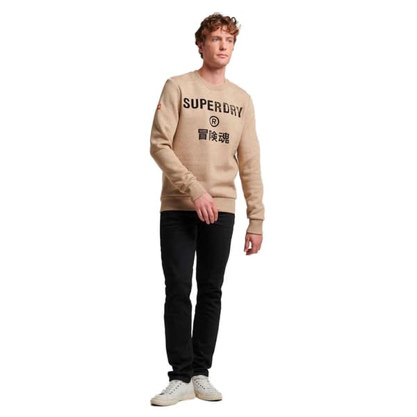 Superdry Huppari Workwear Logo Vintage Beige S Mies
