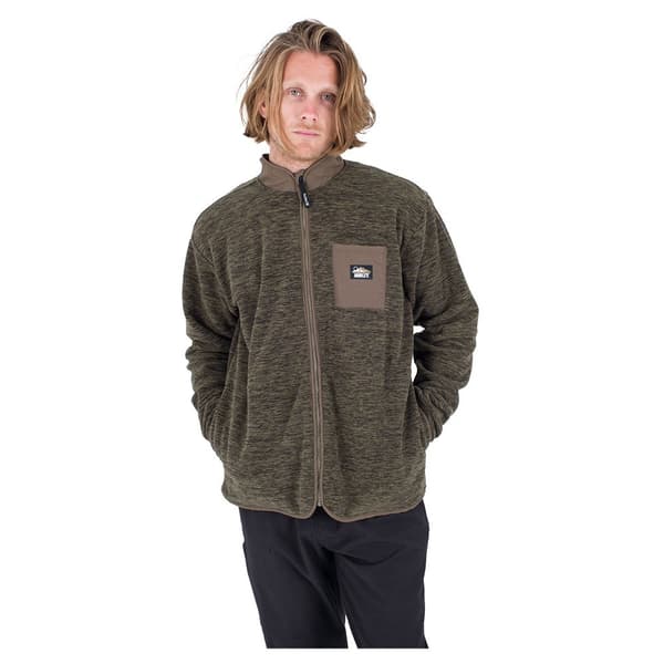 Hurley Sweatshirt Med Full Dragkedja Woodland Burrito Grönt S Man