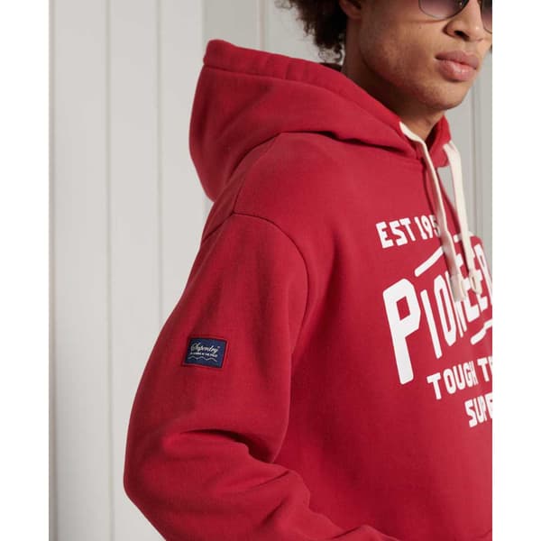 Superdry Luvtröja Heritage Mountain Graphic Röd L Man