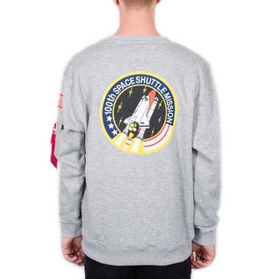Alpha Industries Space Shuttle Tröja Grå XS Man