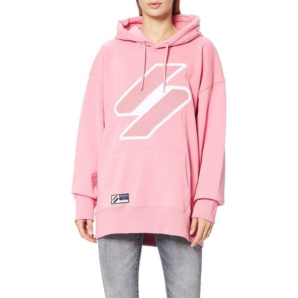 Superdry Luvtröja Code Logo Che Os Grå XS-S Kvinna