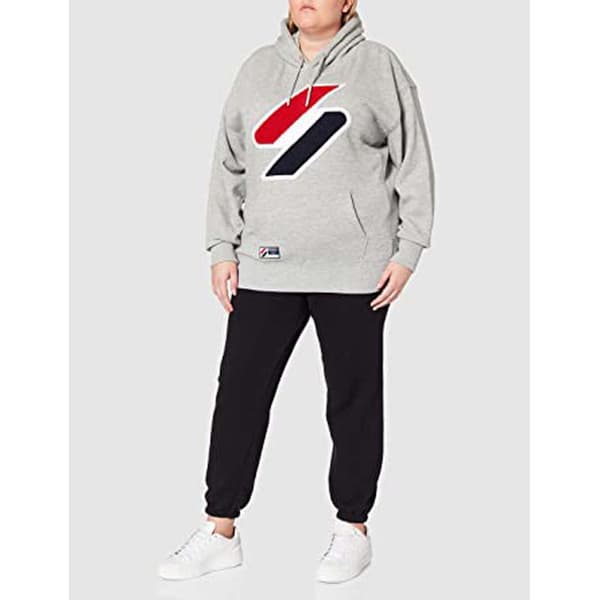 Superdry Luvtröja Code Logo Che Os Grå M-L Kvinna